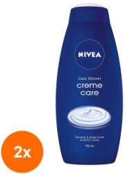 Nivea Set 2 x Gel de Dus Nivea Creme Care, 750 ml