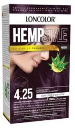 LONCOLOR Vopsea de Par Permanenta Loncolor Hempstyle cu Ulei de Canabis, 4.25 Castaniu Mov, 100 ml