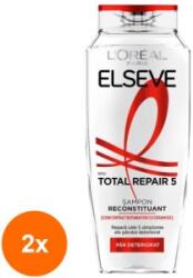 Elseve Pachet Promo 2 x 400 ml Sampon L'Oreal Paris Elseve Total Repair 5, pentru Par Deteriorat