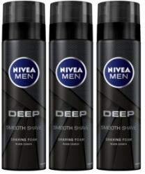 Nivea Men Set 3 x Nivea Spuma Ras Deep Black, 200 ml