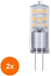Well Set 2 x Bec LED G4 2.5W 230 lm 12 V, Lumina Naturala, Well (TIV-2xLEDLN-2.5G4-02-WL)
