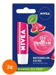 Nivea Set 3 x Balsam pentru Buze Nivea Lip Care Watermelon (ROC-3XMAGT1007956TS)