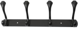 Z-tools Cuier cu 4 Agatatori, Metal, Lungime 34.5 cm, Negru (ZLN-ZTS8147) Agatator cuier