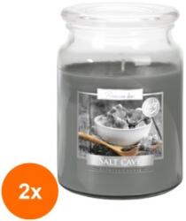 LCA Set 2 x Lumanare Parfumata in Borcan cu Capac, Salt Cave, 100 Ore (GIL-2xLCA-SND99-313)