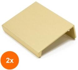 Ideal Feroluc Set 2 x Maner Model Hexis, 32 mm, Finisaj Auriu Mat (EDI-2xIFR-41589)