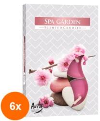 LCA Set 6 x 6 Lumanari Pastila, 4 Ore, Gradina SPA (GIL-6xLCA-P15-254)