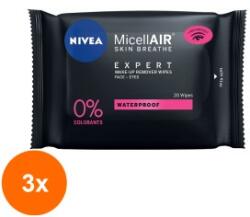 Nivea Visage Set 3 x Servetele Demachiante x 20 Expert Waterproof Nivea Visage Cleansing