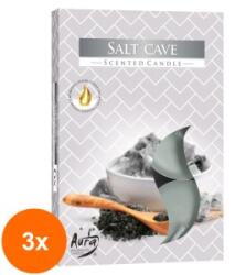 LCA Set 3 x 6 Lumanari Pastila, 4 Ore, Sare (GIL-3xLCA-P15-313)