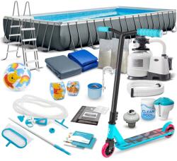 Intex 26374 975 x 488 x 132 cm-es vázszerkezetes kerti medence 21az1-ben + INGYENES roller (26374-20W1-1541)