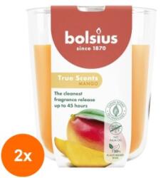 Bolsius Set 2 x Lumanare Parfumata in Pahar, Mango, Bolsius, 97 x 85 mm (GIL-2xLCA-TRU-LP-97-85-10)