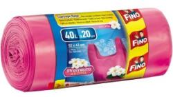 FINO Saci Menajeri Premium Fino, Colorati si Parfumati, cu Manere, 40 l, 20 Bucati (SAFINO00187)