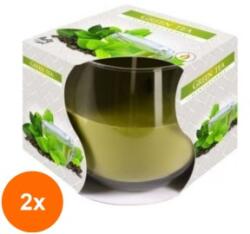 LCA Set 2 x Lumanare Parfumata in Pahar Green Tea, 18 Ore (GIL-2xLCA-SN71-83)