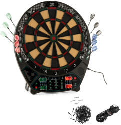 Crane Aspiria elektromos fali darts tábla 4 db LED kijelzővel, 3 x 4 dart szettel, hálózati adapterrel, 100 pótheggyel (Aspiria_e_darts)