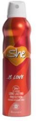 SHE Deodorant Spray She Is Love, Femei, 150 ml