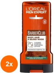 L'Oréal Set 2 x Gel de Dus Hidratant L'Oreal Paris Men Expert Barber Club, 300 ml