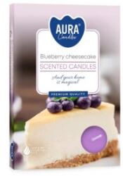 AURA Lumanari Pastila Aura, Cheesecake cu Afine, Timp de Ardere 4 Ore, 6 Bucati (LCA-P15-359)