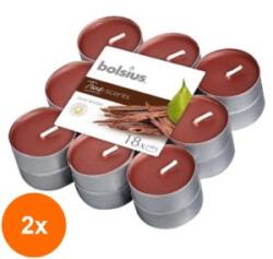 Bolsius Set 2 x 18 Lumanare Pastila Bolsius, Lemn de Oud, Timp de Ardere 4 Ore (GIL-2xLCA-TRU-PT18-70-TS)