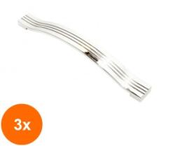 Ideal Feroluc Set 3 x Maner Model Sakarya, 128 mm, Finisaj Crom Lucios (EDI-3xIFR-33347)