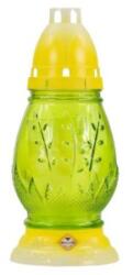LCAA Candela Ou din Sticla Colorata, Galben si Verde, timp de Ardere 18 Ore (LCA-PM-389-OU)