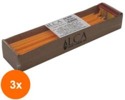 LCA Set 3 x 35 Lumanari Portocalii, Menaj cu Chibrit Inclus (GIL-3xLCA-LCA-K35-G)