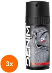 Denim Set 3 x Deodorant Spray Denim Black, 150 ml