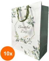 Elcadis Set 10 x Pungi Cadou Mari, Beautiful Day, 26.5 x 33.5 x 13 cm, Perfecto (CLE-10xELC-PC-SL-BD)