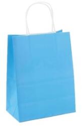 Bisbags Pungi din Hartie cu Manere, Albastru Deschis, Interior Alb, 32 x 12 x 41 cm, 100 Bucati (BBG-PK509)