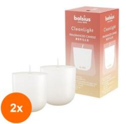 Bolsius Set 2 x 2 Lumanari Rezerva, CleanLight Bolsius, Bergamota si Neroli (GIL-2xLCA-BO-CL-REF2-12)
