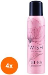 BI-ES Set 4 x Deodorant Spray Bi-es Wish, 150 ml