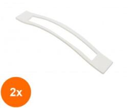 Ideal Feroluc Set 2 x Maner Model Palmira, 160 mm, Finisaj Alb (EDI-2xIFR-18404)