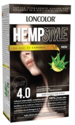 LONCOLOR Vopsea de Par Permanenta Loncolor Hempstyle cu Ulei de Canabis, 4.0 Castaniu Mediu, 100 ml