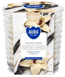 AURA Lumanare Parfumata in Pahar Spirala, Vanilla Bliss, Timp de Ardere 28 Ore, Aura (LCA-SNW80-1-451)