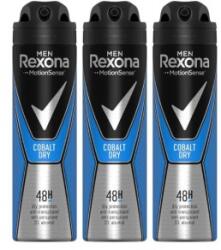 Rexona Set 3 x Deodorant Antiperspirant Spray Rexona Men Cobalt Dry, pentru Barbati, 150 ml