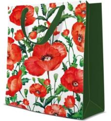 Elcadis Pungi Cadou Medii, Flanders Poppy, 20 x 25 x 10 cm, Perfecto (ELC-PC-SM-FL)