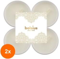 Bolsius Set 2 x 8 Lumanari Pastila Maxi, Dantela Aurie, Vanilie 8 Ore, Bolsius (GIL-2xLCA-PB40-CHR-775-DAN-VAN)
