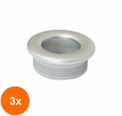 Ideal Feroluc Set 3 x Maner Ingropat Rotund Satinat (EDI-3xIFR-45175)