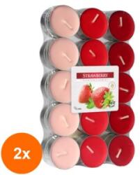 LCA Set 2 x 30 Lumanari Pastila, 4 Ore, Capsuni (GIL-2xLCA-P30-73)