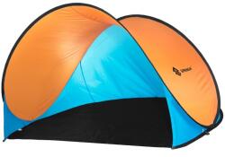 SPRINGOS Önfelállító strandsátor, kék és narancssárga, 200 x 120 cm-es Pop-Up sátor (PT-003-6053)