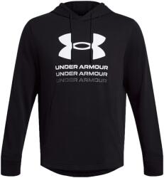 Under Armour UA Rival Terry Graphic férfi sportpulóver, fekete, pamut és poliészter, XL INTL (196885918643)