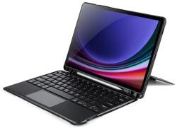 Dux Ducis Dux ducis tabletvédő álló, bőr hatású, flip, mágneses bluetooth billentyűzet, asztali tartó, qwerty, angol nyelvű, fekete, kompatibilis: Samsung Galaxy Tab S9 FE LTE, SM-X516, / Galaxy Tab S9 FE WIFI,