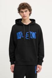 HUGO Blue pamut melegítőfelső - fekete XS - answear - 29 990 Ft