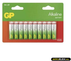 GP Batteries GP LR6 AA Alkaline 15A elem 20db/csomag (ár/db) NEM BONTHATÓ