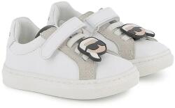 Karl Lagerfeld gyerek bőr sportcipő - fehér 28