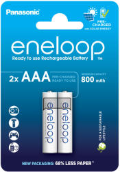Panasonic Eneloop AAA 800mAh akkumulátor BK-4MCDE/4BE x 2 db (PS-BK-4MCDE-B2)