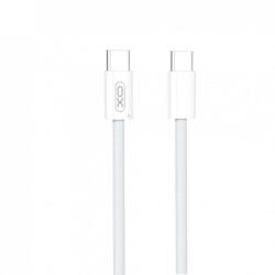 XO Cablu USB 2.0 type C la USB type C 60W 1.5m brodat Alb, XO NB-Q260B (XO-NB-Q260B)