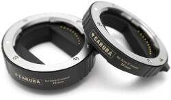 CARUBA (Sony E APSC/Full frame, króm) AF makró közgyűrűsor II. verzió (ETS SEC II)