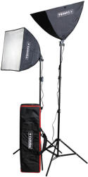 CARUBA LED 50x50cm Softbox Szett E27 LED Izzóval All in 1 Light Set (SLS 4)