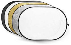 CARUBA 5 az 1-ben derítőlap 150×200cm (arany, ezüst, fekete, fehér, áteresztő) (RF W7)