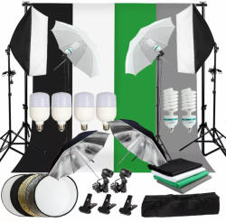 KASLAN Stúdió Világítás - 2x 50x70cm 135W Softbox Szett (ER-BSU02)