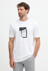 BOSS Orange pamut póló - bézs S - answear - 17 990 Ft